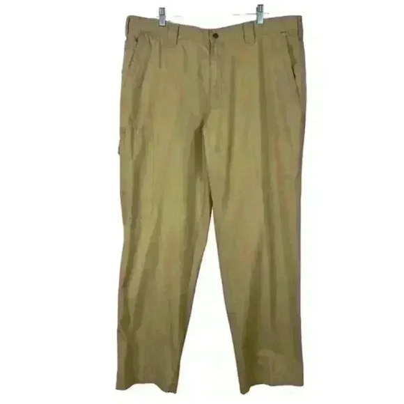 𝅺COLUMBIA Sportswear Khaki Hiking Outdoor Pants Men's Tan Size 38 (38x33)‎ - Picture 1 of 11